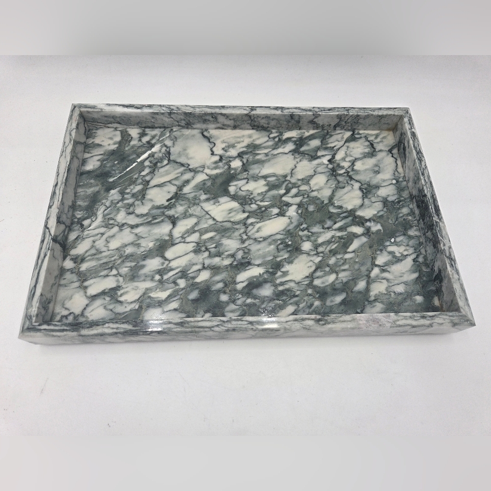 Marble Tray Cyan-Green Table Decor - Picture 4 of 12